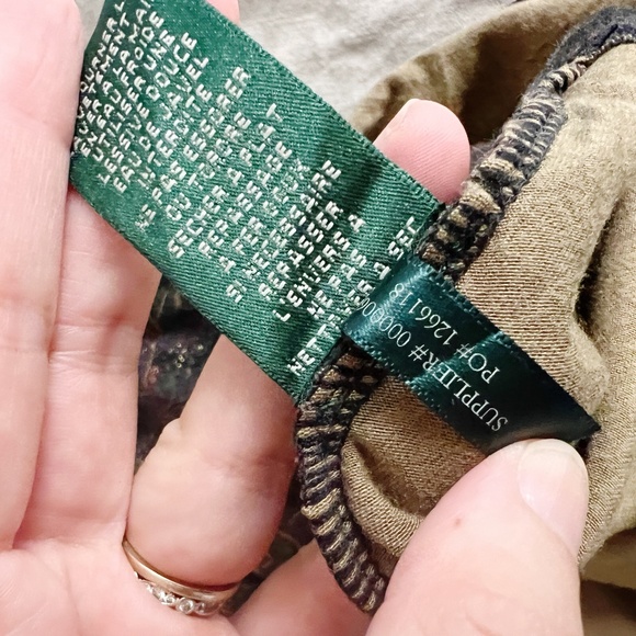 Ralph Lauren Brown Paisley Metallic Tee Top Turtleneck Size Medium - Picture 5 of 7